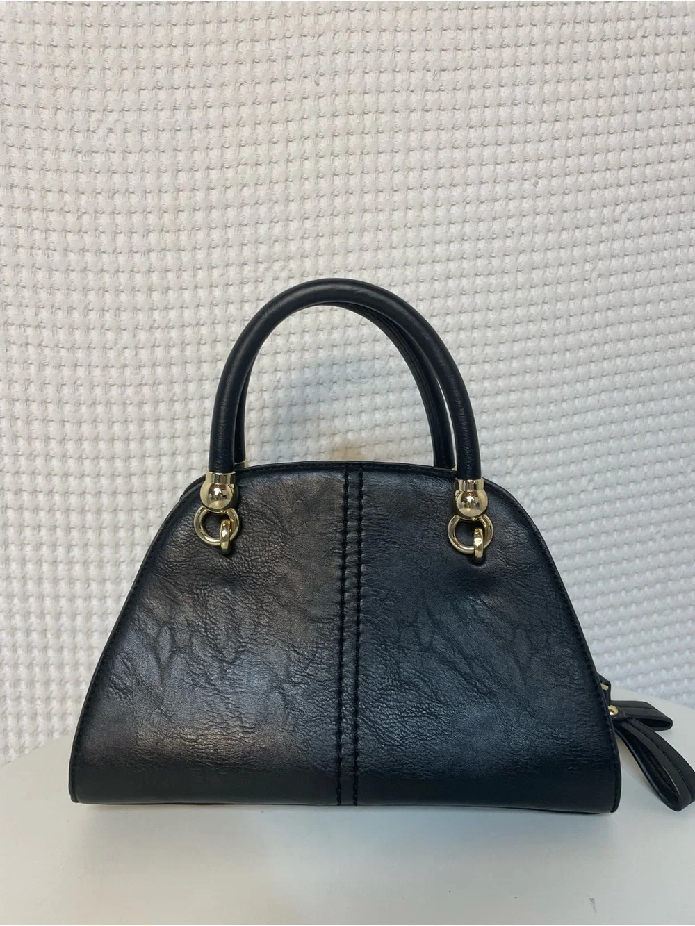 Simply Noelle Top-Handle Satchel Handbag Purse with Gold Hardware
